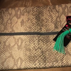 Large Python Makeup Junkie Bag